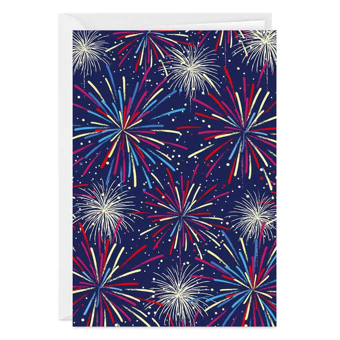 Fireworks Custom Celebration Card
