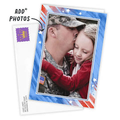 Red, White and Blue Patriotic Custom Card