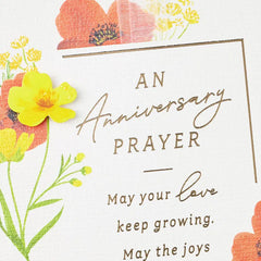 An Anniversary Prayer of Blessing Religious Anniversary Card for Couple
