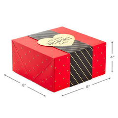 8" Square Happy Valentine's Day 2-Pack Gift Boxes