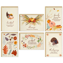 Faithful Harvest Assorted Thanksgiving Cards, Pack of 36