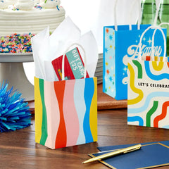 4" Retro Birthday 3-Pack Gift Card Holder Mini Bags