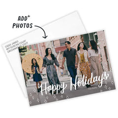 Retro Diamond Flat Holiday Photo Card