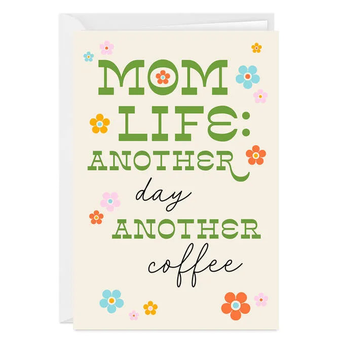 Mom Life Funny Custom Mother's Day Card