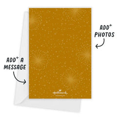 Retro-Style Merry Flat Christmas Photo Card