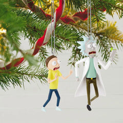 Rick and Morty Just Don't Think About It, Morty! Ornaments, Set of 2