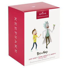 Rick and Morty Just Don't Think About It, Morty! Ornaments, Set of 2