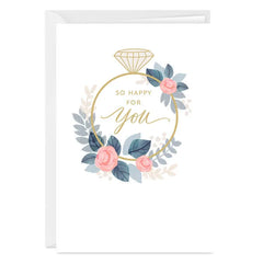 So Happy for You Engagement Photo Card
