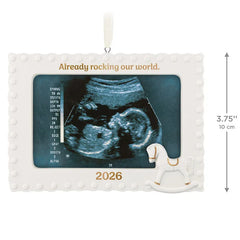 Already Rocking Our World 2026 Photo Frame Porcelain Ornament