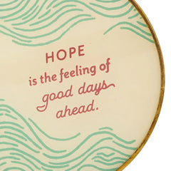 Hope Quote Hanging Glass Sentiment