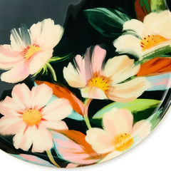 Lacey Chabert Collection Green Floral Serving Tray, 13.75"