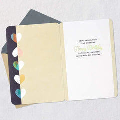 Loving and Celebrating You Romantic Birthday Card for Him
