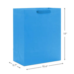 10.4" Royal Blue Large Square Gift Bag