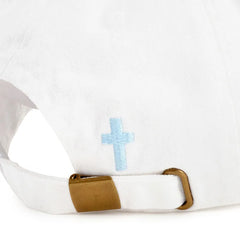 Running on Faith White Baseball Cap
