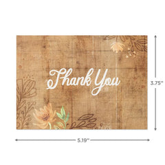 Rustic Chic Assorted Blank Thank-You Notes, Pack of 48
