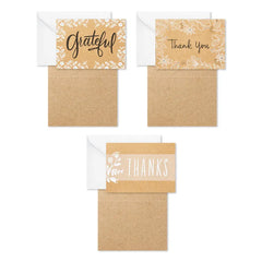 Rustic Floral Boxed Blank Thank-You Notes Assortment, Pack of 48
