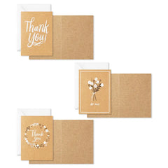Rustic Floral Boxed Blank Thank-You Notes Assortment, Pack of 48