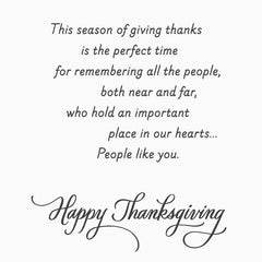 The Important People in Our Hearts Thanksgiving Cards, Pack of 6