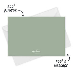 Rustic Portrait Wall Flat Holiday Photo Card