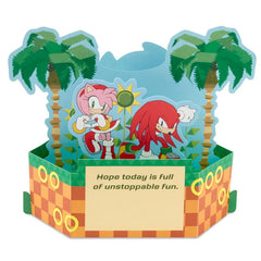 Sonic the Hedgehog™ Let the Good Times Roll 3D Pop-Up Birthday Card for Kids