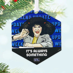 Saturday Night Live Roseanne Roseannadanna Metal Ornament