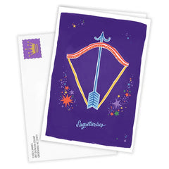 Bold and Bright Sagittarius Zodiac Custom Card