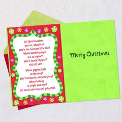 You're One Fun Grandson Christmas Card for Kids