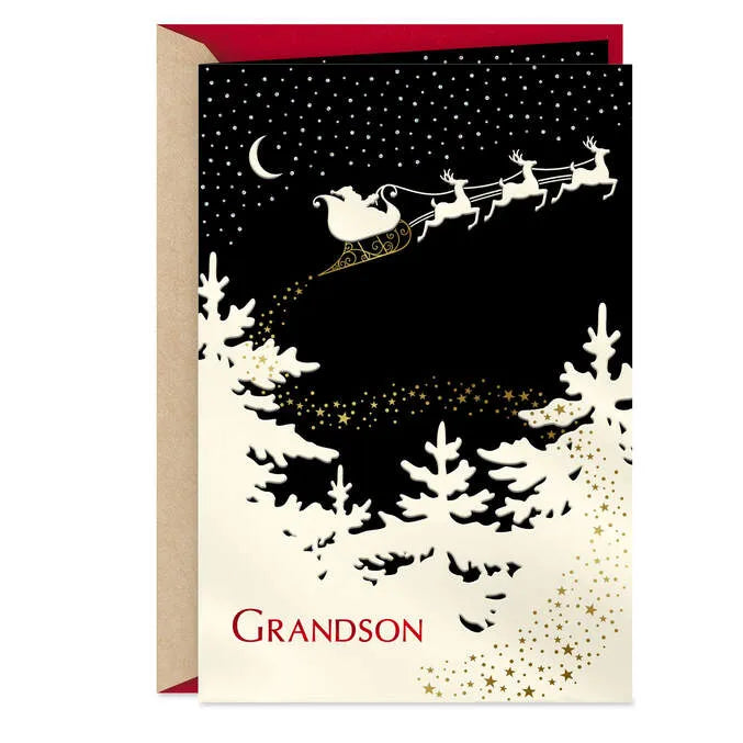 You're a Wonderful Grandson Christmas Card