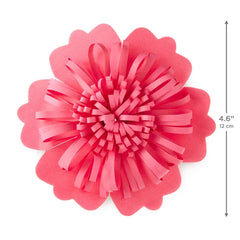 4.6" Pink Flower Gift Bow