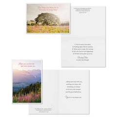 Tranquil Nature Scenes Assorted Religious Care and Concern Cards, Box of 12