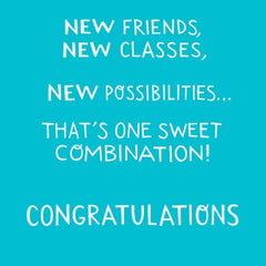 You're Moving Up and Moving On Graduation Card