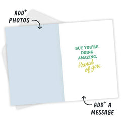 School Is Hard Work Custom Encouragement Card