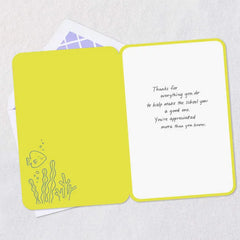 Our School Is Lucky to Have You Thank You Card
