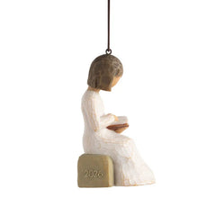 Willow Tree Figurine With Book 2026 Year-Dated Ornament