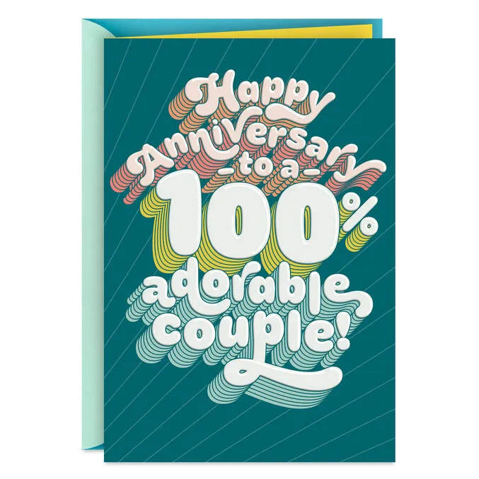 Adorable Couple Funny Anniversary Card