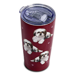 E&S Pets Shih Tzu Stainless Steel Tumbler, 20 oz.