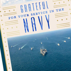 U.S. Navy Brave, Honorable, True Veterans Day Card