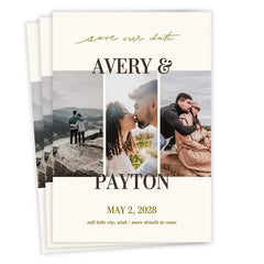 Side By Side Photo Collage Save the Date