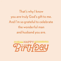 My Husband, My Blessing Birthday Card