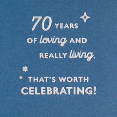 Celebrating You 70th Birthday Card