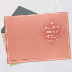 Sip, Sip, Hooray Bridal Shower Card With Coasters