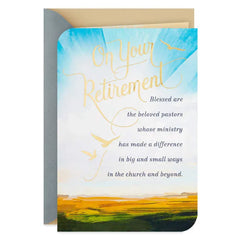 God's Best to You Religious Retirement Card for Pastor
