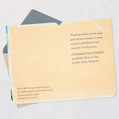 God's Best to You Religious Retirement Card for Pastor