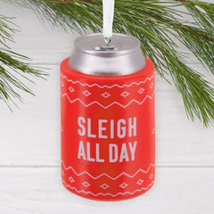 Sleigh All Day Can Sleeve Hallmark Ornament