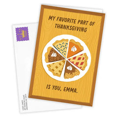 You're Better Than Pie Custom Thanksgiving Card
