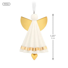 Mini Petite Angel Porcelain Ornament, 1.25"