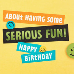 Serious Fun Pop-Up 10th Birthday Card