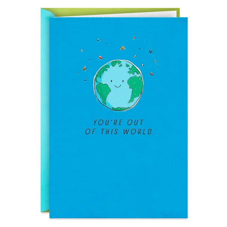 You're Out of This World Thank You Card for Teacher