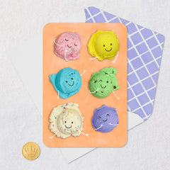 Smiling Ice-Cream Scoops Blank Card