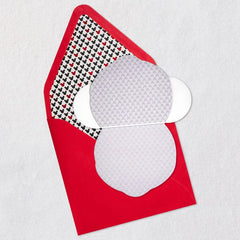 Disney Mickey Mouse Die-Cut Smiling Face Blank Card